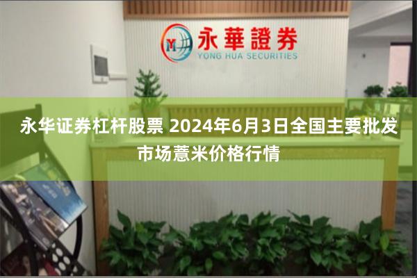 永华证券杠杆股票 2024年6月3日全国主要批发市场薏米价格行情