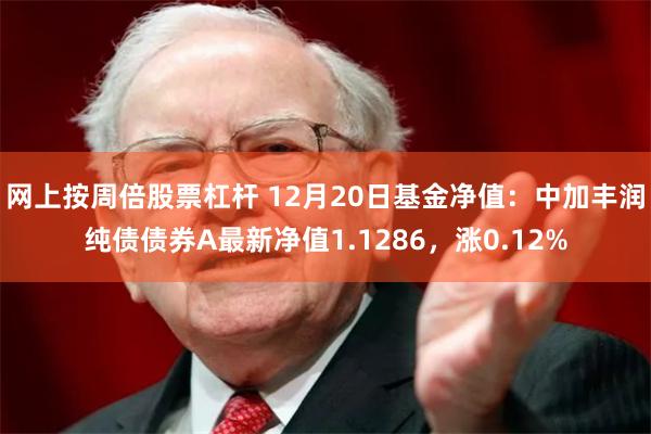 网上按周倍股票杠杆 12月20日基金净值:中加丰润纯债债券A最新净值1.1286,涨0.12%