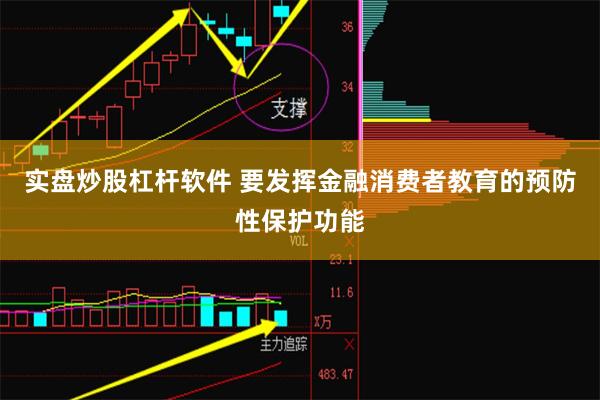实盘炒股杠杆软件 要发挥金融消费者教育的预防性保护功能